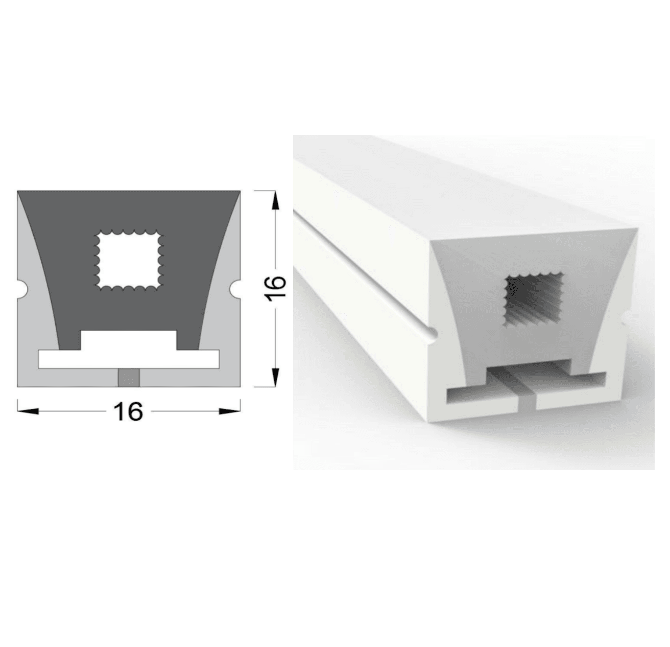 Midooc LED neon flex - silicone material